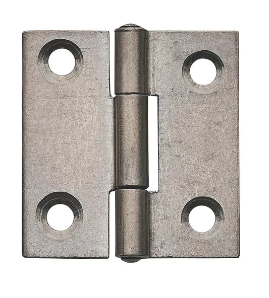 Self Colour Steel Butt Fixed Pin Hinge 38mm
