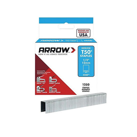 T50 Staples 12mm (1/2in) (Box 1250)