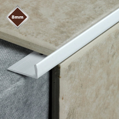 8mm White L Shape PVC Tile Trim