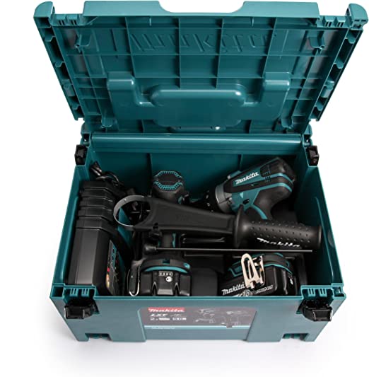 Makita DLX2145TJ 18v Cordless Twin Kit DHP458 Combi Drill & DTD152 Impact Driver Inc 2x 5.0ah Batts