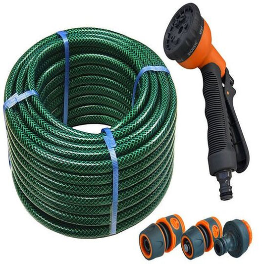 PVC Reinforced Hose 30m Fittings & Spray Gun