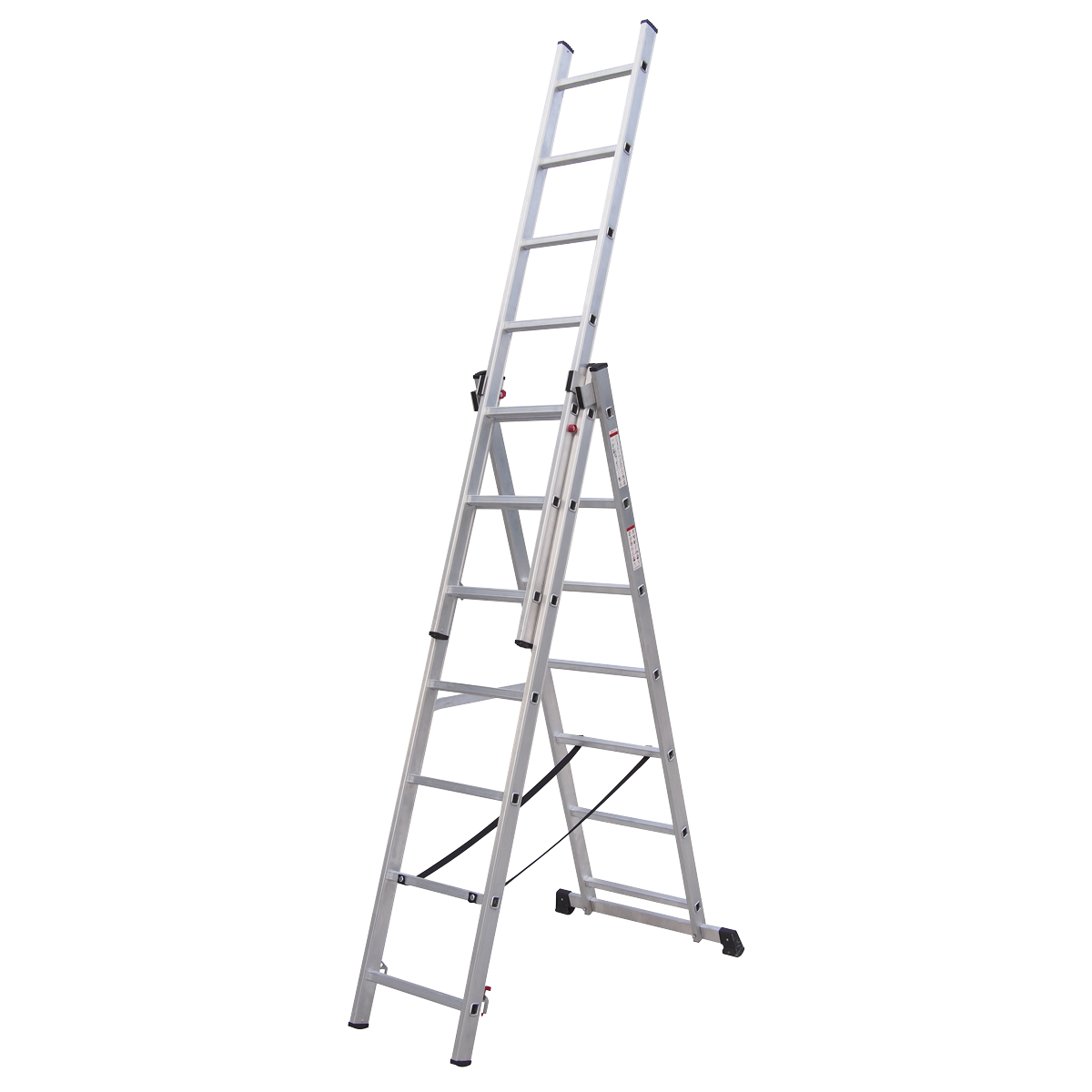 Home Triple Section 7 Rung Combination Ladder 2m