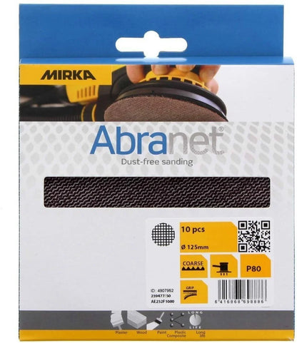 Abranet 125mm Grip P80 10/Pack