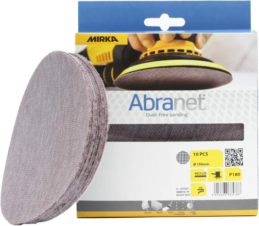 Abranet 150mm Grip P180 10/Pack