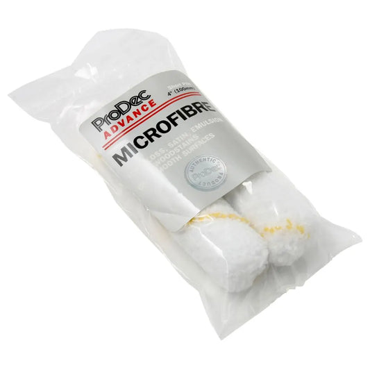 4" Short Pile Microfibre Mini Roller 2pk