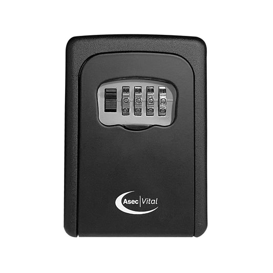 ASEC VITAL 4 Wheel Combination Key Safe Black