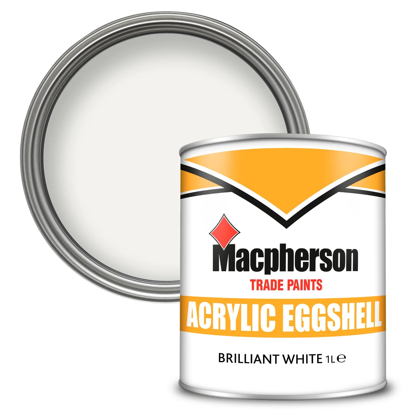 MC Acrylic Eggshell Brilliant White - 1L