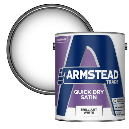 Armstead Quick Dry Satin Brilliant White 5L