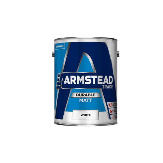 Armstead Trade paint can on a white background
