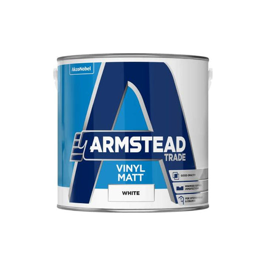 Armstead Trade vinyl matt paint can on a white background