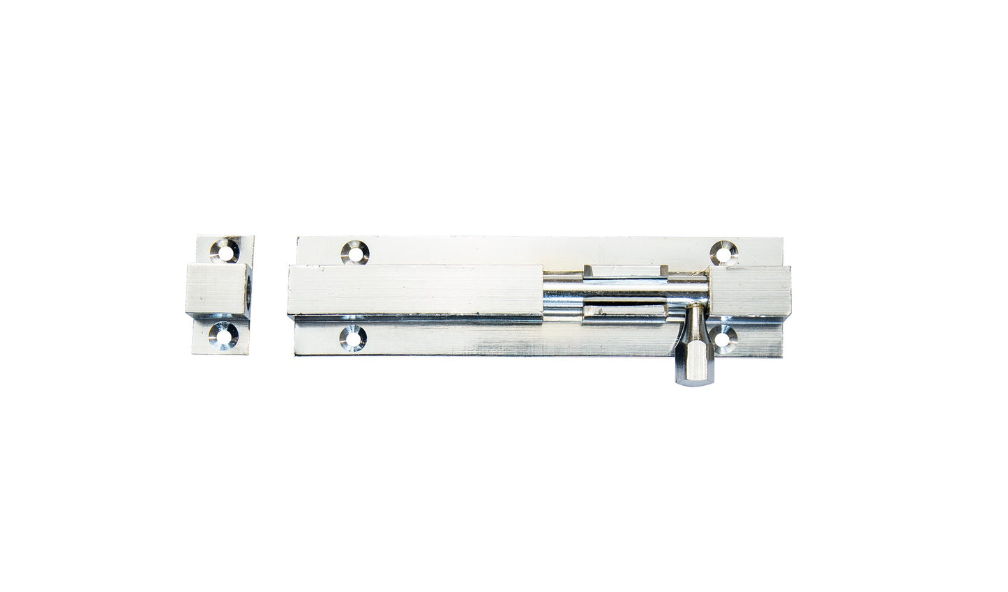 Barrel Bolt Necked 100x25mm CP