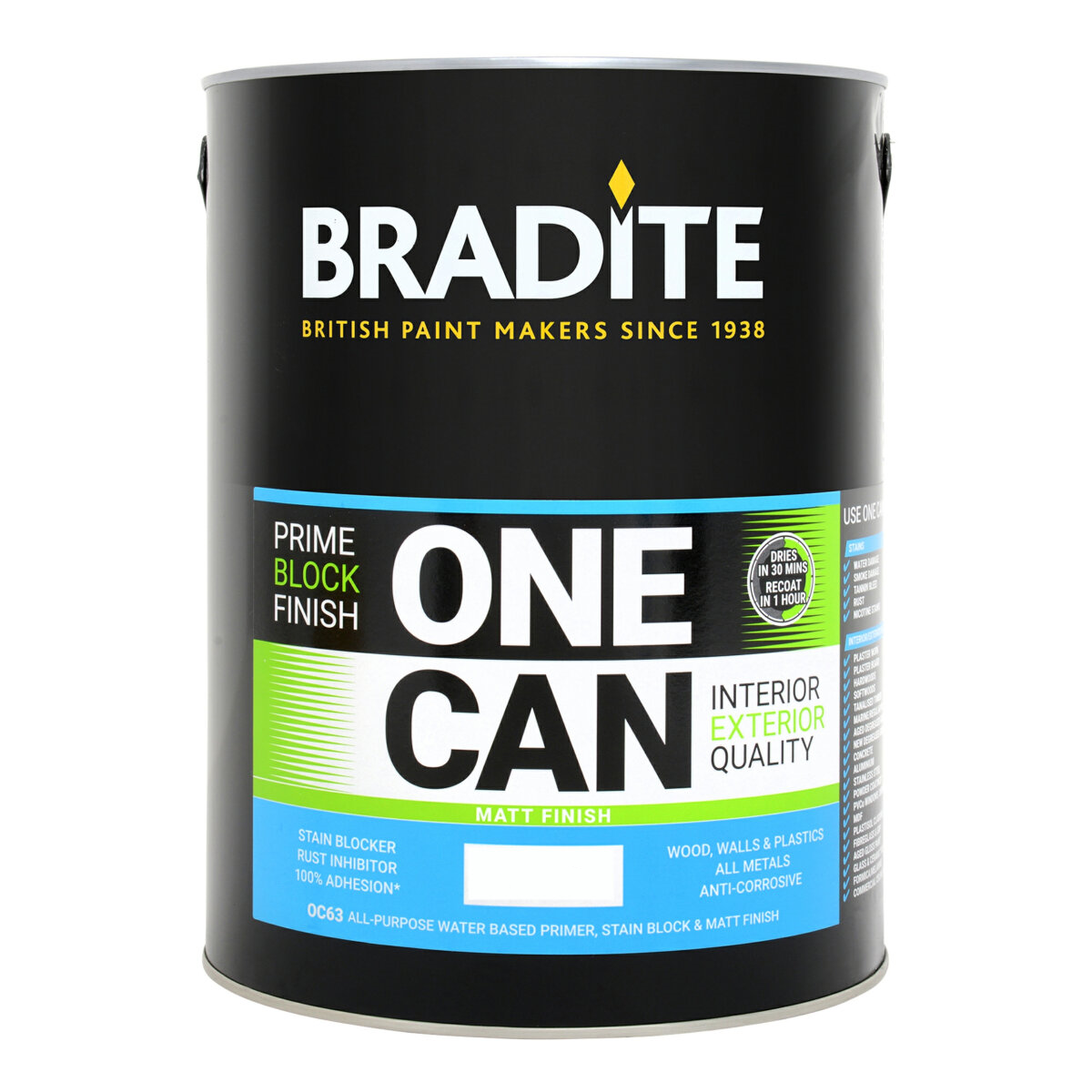 Bradite One Can Matt Primer And Finish Yellow