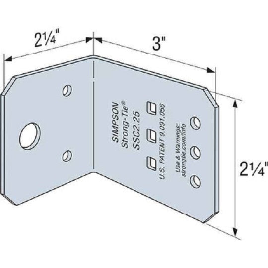 CFS CLIP 1.4 X 3 X 2.25 14GA 125PAK