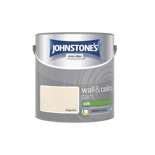 Johnstones wall and ceiling paint can on a white background