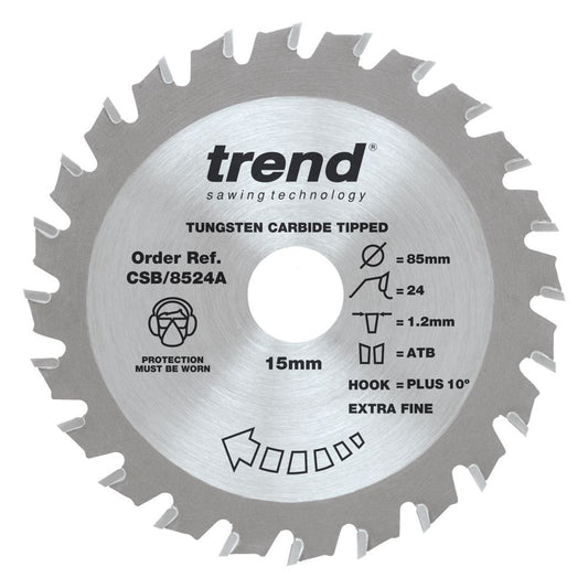 CraftPro Mini Saw Blade 85 x 15mm x 24T
