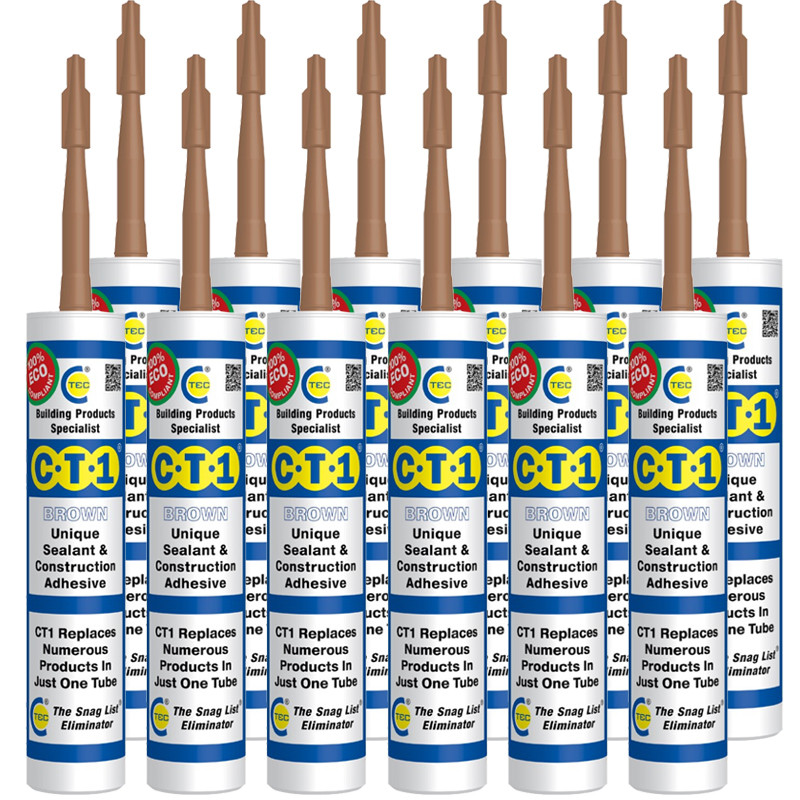 CT1 Adhesive & Sealant 290ml Brown (Pack of 12)