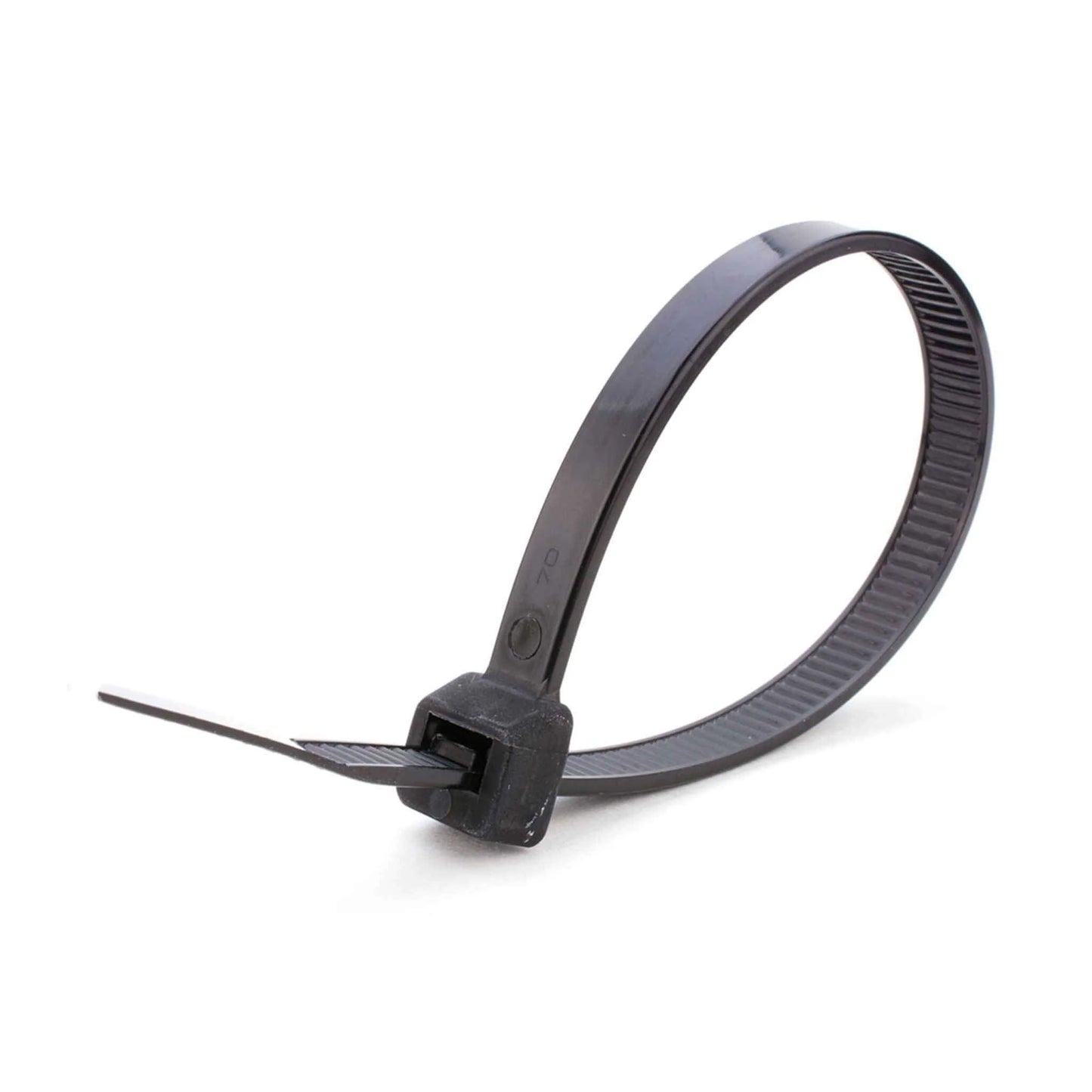 100 Black Cable Ties, 4.8mm x 300mm