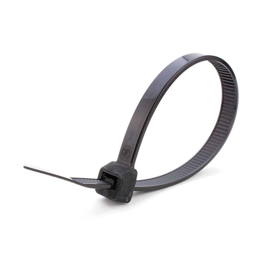 100 Black Cable Ties, 4.8mm x 300mm