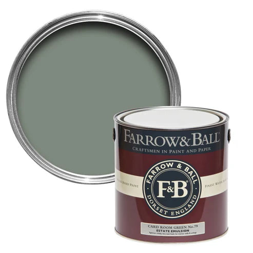 Farrow & Ball Card Room Green No.79 - 750ml 2.5L 5L