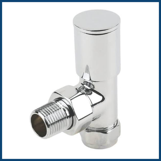 15mm Angled Chrome Thermostatic Radiator Valve