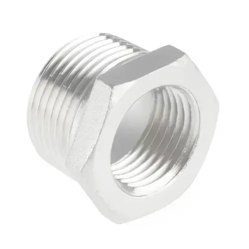 THREAD 1/2"""" x 3/8"""" Bush BRASS CHROME