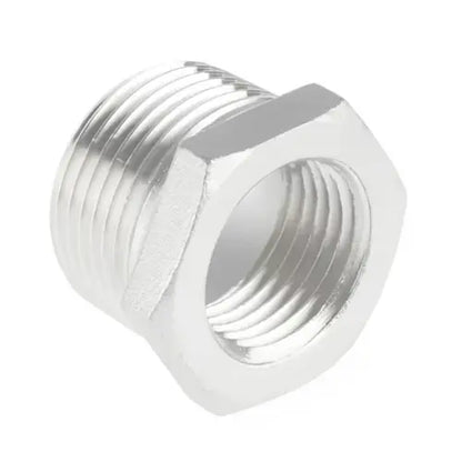 THREAD 1/2"""" x 3/8"""" Bush BRASS CHROME
