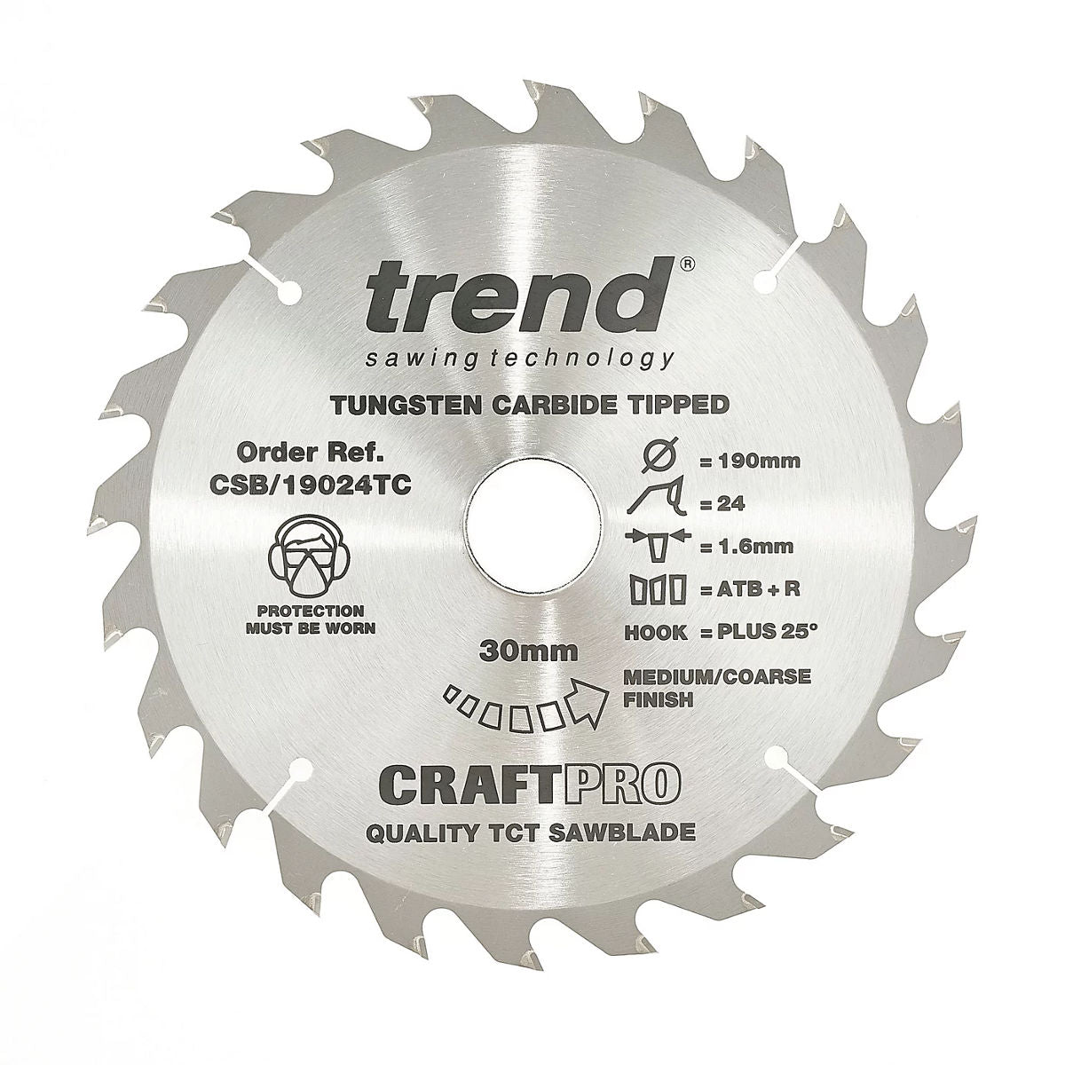 Craft Saw Blade 190MM X 24T X 30MM X 1.55
