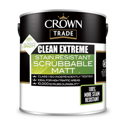 Crown Clean Extreme Scrubbable Matt White 2.5L