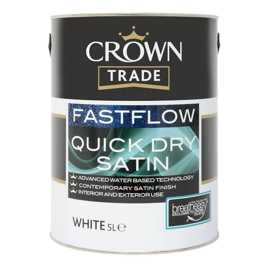 Crown Fastflow Quick Dry Satin White 5L