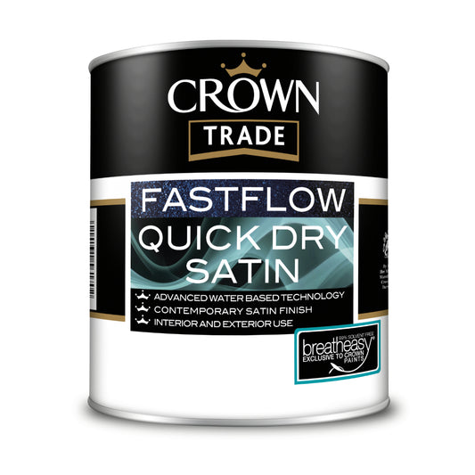 Crown Fastflow Satin Quick Dry White 1L