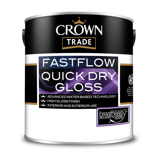 Crown Gloss Fastflow Quick Dry White 2.5L