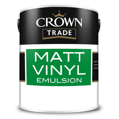 Crown Matt Vinyl Emulsion  - 5L White