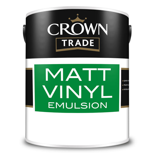 Crown Matt Vinyl Emulsion  - 5L White