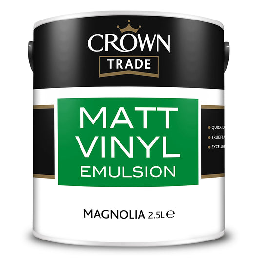 Crown Matt Vinyl Emulsion Magnolia 2.5L
