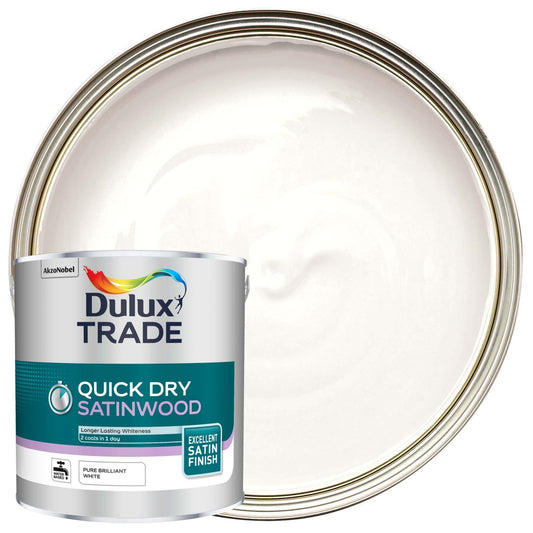 Dulux QD Satinwood Pure B/White 2.5L
