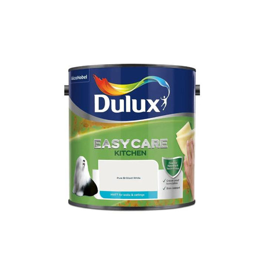 Dulux Easycare Kitchen paint can on a white background
