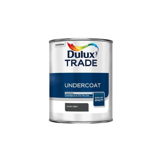 Dulux Trade Undercoats paint can on a white background