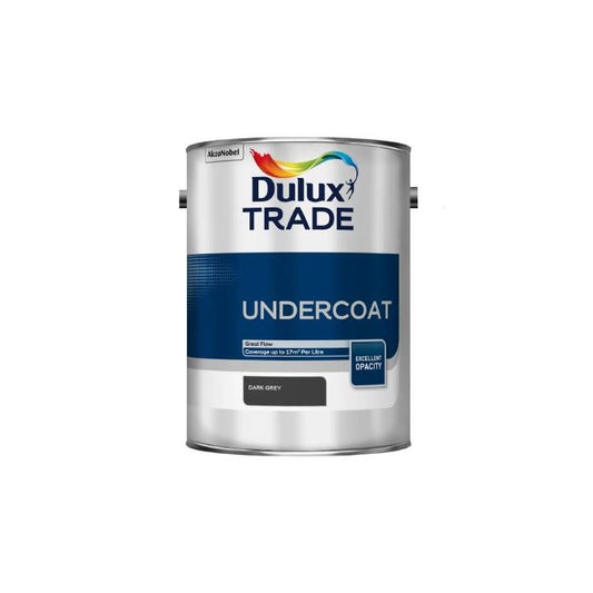 Dulux Trade Undercoat paint can on a white background
