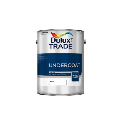 Dulux Trade Undercoats paint can on a white background