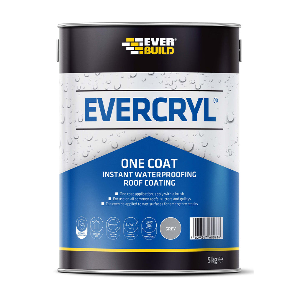 Everbuild Evercryl One Coat Grey 5kg