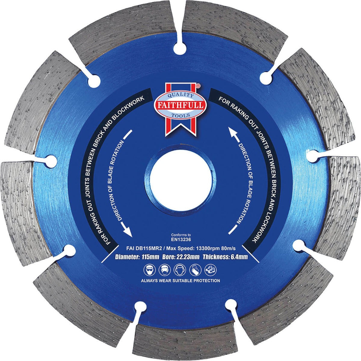 Faithfull Diamond Blade For Mortar 6mm