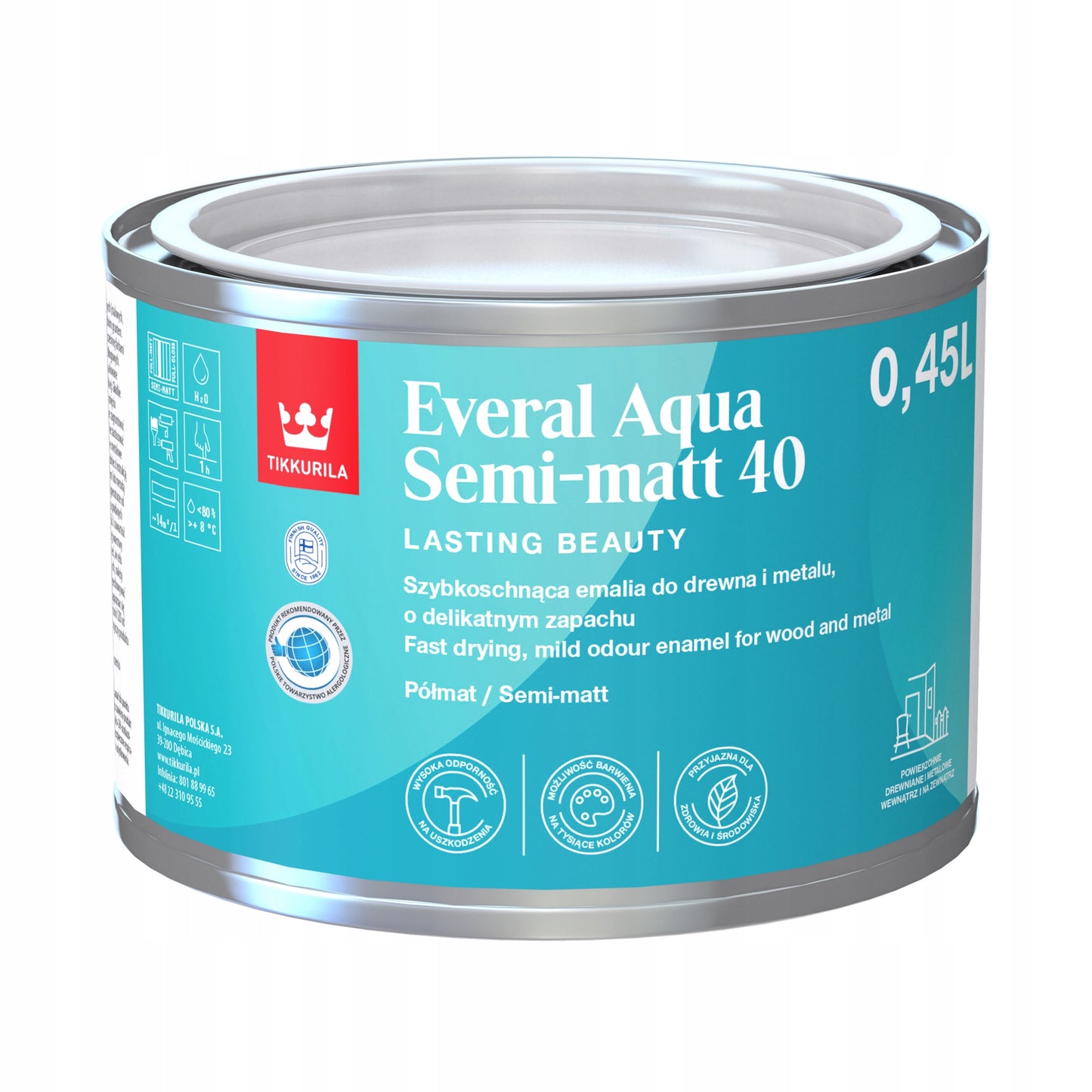 Everal Aqua 40 Semi Matt - 0.45L