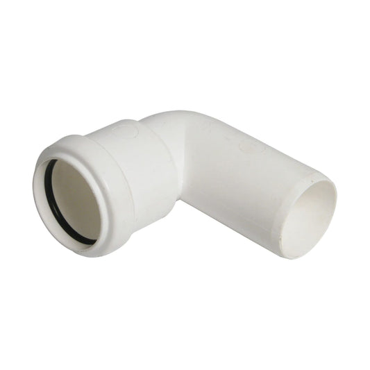 Waste Solvent Weld 32mm 90 Degree Conversion Bend White