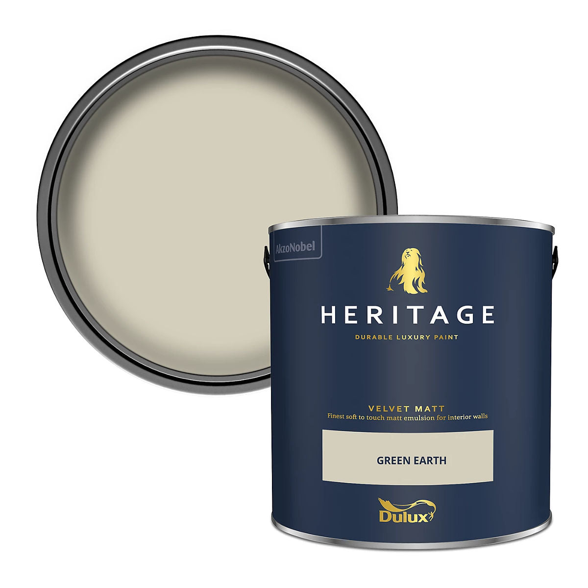 Dulux Heritage Velvet Matt Tinted Green Earth
