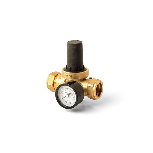 TRADE-TEC Pressure Reducing Valve & Gauge Wit 22mm