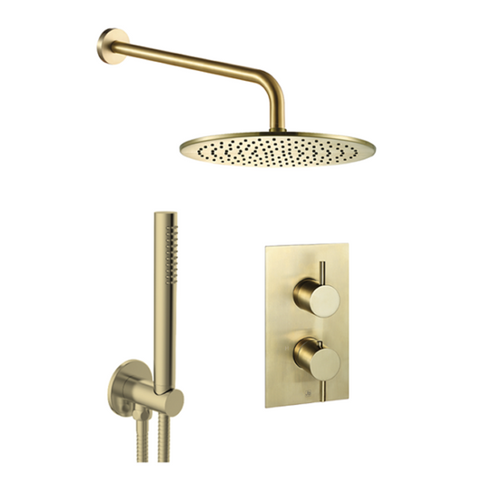 E/B Bundle H Thermo Shower Kit Brass