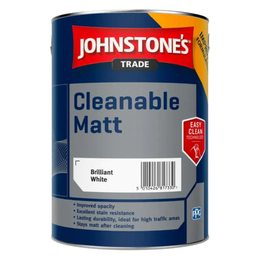 Johnstone's Trade Cleanable Matt White 5L