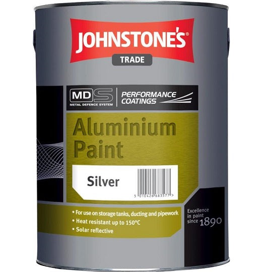 Johnstone's Aluminium Paint Silver 5L 10.000 L