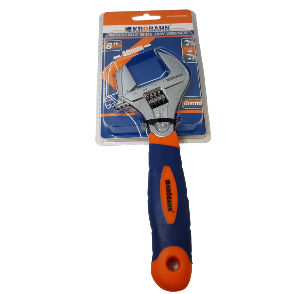 Reversiable Wide Jaw Wrench 8"