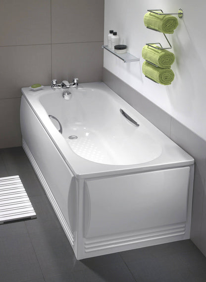 Twyford Celtic Straight Steel Bath 1600x700mm 2 Ta